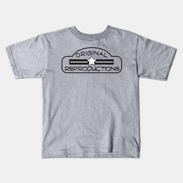 Original Reproductions - Oblong Logo Kids T-Shirt by MikeCCD